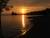 un coucher de soleil sur le lac à Neuchatel